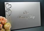 Silver Our Wedding Day Guest Book image
