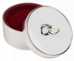Silver Round Wedding Ring Box image
