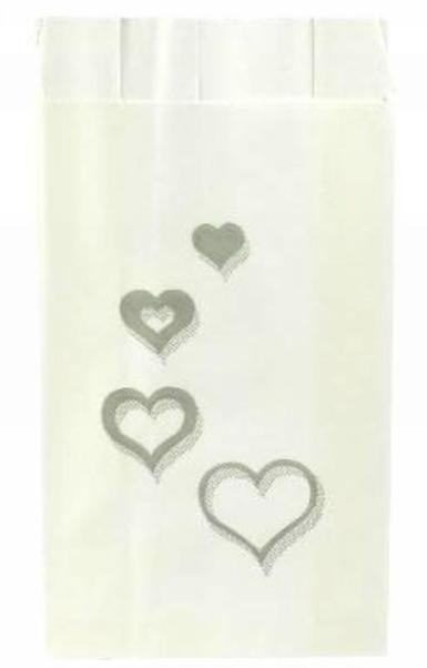 Wedding  Cake Bags - Cascading Hearts x 25 C39 Image 1