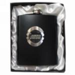 Custom Colored Hip Flask with Circle Badge image