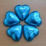 Blue Heart Shaped Chocolates x 100 image