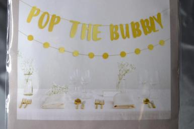 Wedding  Pop the Bubbly Celebration Bunting Image 1