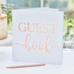 Guest Book - Rose gold foiling image