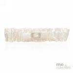 Deluxe Ivory Garter with Diamantes image
