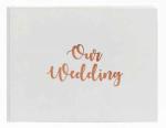 Wedding Guest Book with Rose Gold Foil image