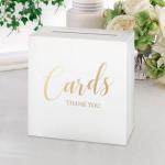 White Wooden Wedding Card Box - Lillian Rose image