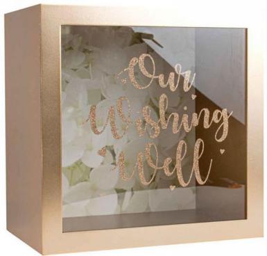 Wedding  Our Wishing Well Rose Gold Glitter Wishing Well Image 1