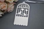 Birdcage Laser Cut Tags with Ribbon x 20 image